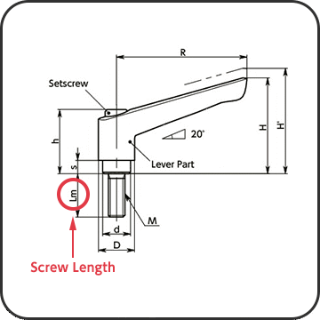 Clamp lerver male Lm